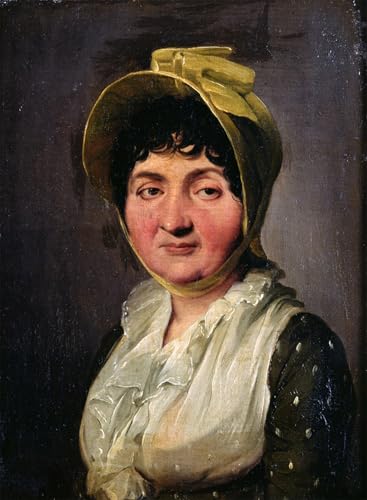 Impression sur toile portrait de vieille femme par Boilly - Tableau salon 60x90cm