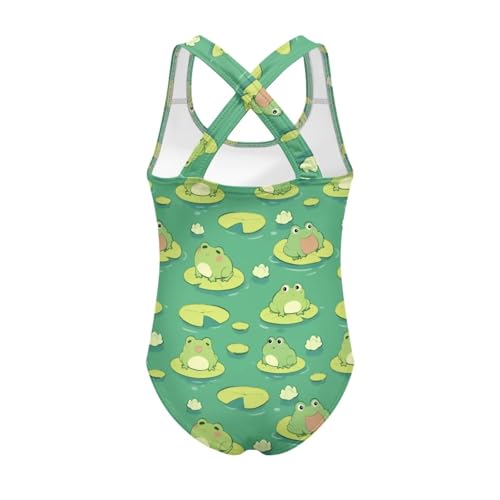 Image of Girls One-Piece Swimsuit for Swimming Lessons Beach Volleyball Pool Party Outdoor Training Quick Dry