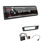 bmw media kabel iphone KMM-BT209 mit Radioeinbaukit für BMW 3er (E90|E91|E92|E93) Baujahr: 2005-2013, Blendenfarbe: schwarz