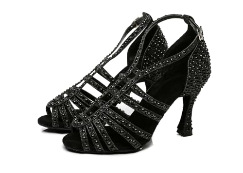 Women's Stylish Open Toe Ballroom Samba Party Wedding Practice Professional Dance Shoes4
