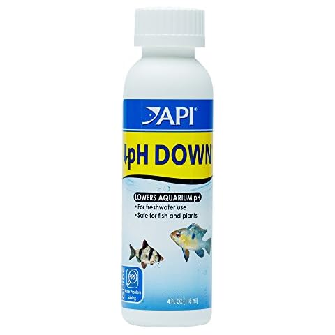 API pH DOWN Freshwater Aquarium Water pH Reducing Solution 118 ml Bottle Cover