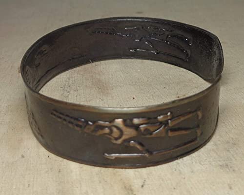 Pharaoh Egyptian Brass Bracelet Cuff Sphinx Tut Pyramids Luck Hieroglyphics Cartouche Pharaoh’s Costume Jewelry Accessory Hieroglyphic #TOP7