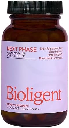 Menopause Support Supplement for Women, Hot Flash, Sleep, Mood & Focus Support, Hormone-Free with Maca, Ginseng, Chamomile & Saffron, Non-GMO, 60 Capsules, 30 Day Supply