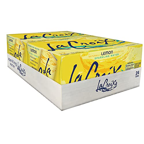 Image of LaCroix 21239 Sparkling Water, Lemon, 12 oz Can, 24 /Carton