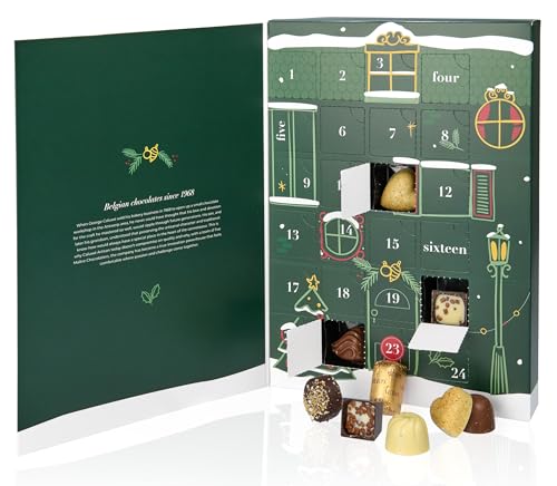 Luxus-Adventskalender mit hochwertigen Belgischen Pralinen. Traditionell...