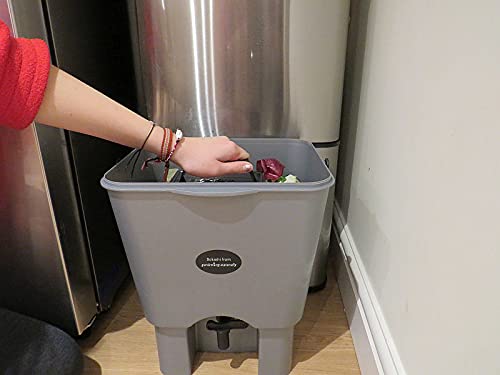 Bokashi Bin Set of 2 Natural Indoor Kitchen Composter with 1 KG Bokashi Bran - Image 6