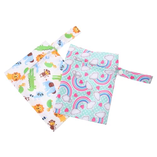 2pezzi Borse Impermeabili Per Pannolini Sacchetti Riutilizzabili Per Lavabili e Multi- Per e