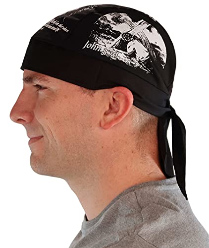 Sparkling Earth Skull Caps Headwraps Doo Rags Do Rag - John 3:16 Black #TOP2