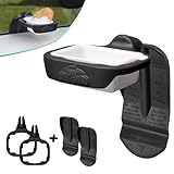 Saucemoto Dip Clip | Front & Back Seat Pack - Car Sauce Holder for Vents & Windows (2 Count Pack, Black)