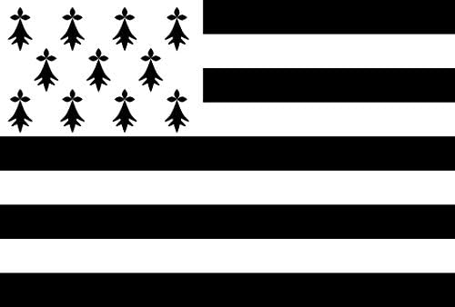 AZ FLAG, Brittany alternative Flag, 3x5 Ft, External Use, breton Banner Knitted Polyester with Two Plastic Rings