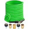 TOOLCY 3300 PSI Super Flexible Pressure Washer Hose 100FT X 1/4", Kink Resistant Leak Free Power Replacement Washing Hos with M22 X 3/8" Quick Connect Kit for Long Driveway