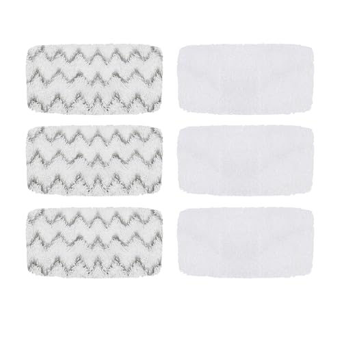 Image of 6 Pack 1543A Steam Mop Pads for Bissell PowerFresh Vac & Steam 2747A, Bissell Symphony Pet Steam Mop Pads 1132 1543 1652 1252 1606670 1543A 1632 1132A 1530 11326