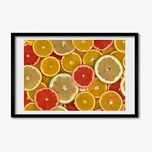 Cadre photo agrumes 60x40 cm pour illuminer votre cuisine