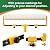 Voomey 18" Paint Roller Kit?10Pc Paint Roller Tray with Liner,12"18" Microfiber Paint Roller,Paint Extension Pole?Suitable for DIY Interior Walls, Rooms