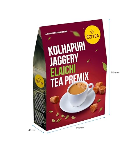 Image of TESSTEA Kolhapuri Jaggery Tea Premix, Elaichi (Cardamom) Flavour