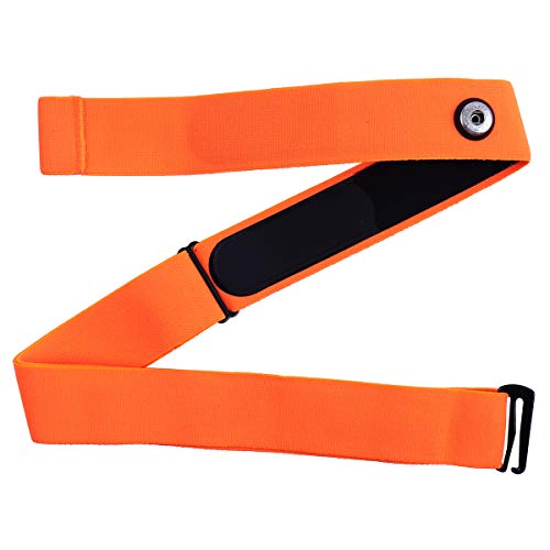 XUXIN Universal Replacement Heart Rate Monitor Soft Strap Adjustable Elastic Chest Mount Belt for Polar, Garmin, Wahoo - Thumbnail 2