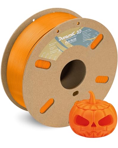 Image of DURAMIC 3D PLA+ Printer Filament 1.75mm PLA Plus Neatly 2Kg Spool(2.2lbs) | PLA Pro Tougher and Stronger, Dimensional Accuracy Probability + /- 0.02mm Orange