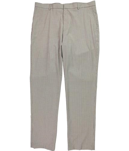 Tommy Hilfiger Mens TH Flex Stretch Plaid Casual Trouser Pants, Multicoloured, 34W x 34L