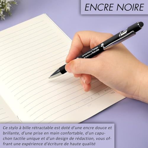 kEUkunHA Cadeau Retraite Femme Cadeau Retraite Homme Idées Stylo Bille Cadeaux Original pour Maman Papa Papi Mamie Belle Mere Beau Pere Tata Tonton Marraine Parrain Ami Maitresse Collegue – vue 3