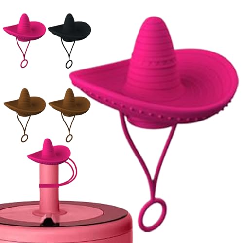 Straw Dust Plugs - Lot de 6 de paille réutilisables - Capuchons de protection colorés - Fermeture anti-fuite - Pour les déplacements et la vie quotidienne