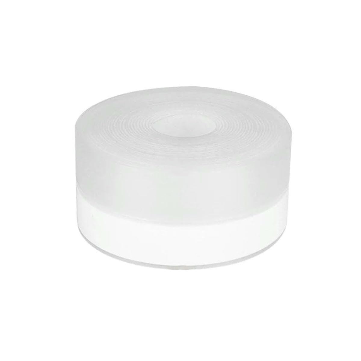Silicone Weather Stripping Seal Door Tape, Weatherproof Soundproof for Door Frame or Window Bathroom Shower Glass Gaps-Clear 35mmx5mx2pc