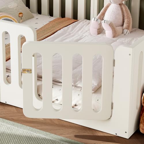 Image of Bellemave Queen Montessori Floor Bed Frame,Beige