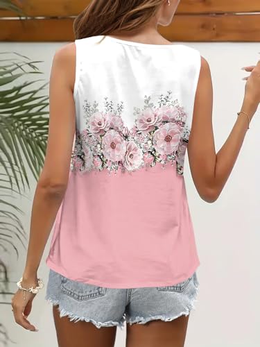 Womens Tank Tops Summer Sleeveless Square Neck O Ring Shoulder Basic Cami Top Loose Casual Dressy T Shirts
