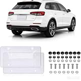 License Plate Camera Blocker, Transparent License Plate Cover Paired with A Silicone Licenses Plates...
