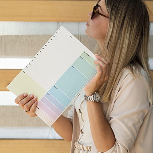 PACKLIST-Undated-Daily-Planner-A4-Organiser-Hourly-Planner-52-Pp-for-Home-Study-Work-Family-Plans-Goal-of-the-Day-TOP-Priorities-TO-DO-List-Remember-Notes-Meals-Hydration-Sport-Tracker