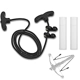 EBOOT 66 Inch Crossbow Cocking Rope with 2 Bow String Wax Cocking Device T Double Handle Crossbow Accessories Pull Cord Rope Cocker String Puller Assist Tool for Hunting Practice