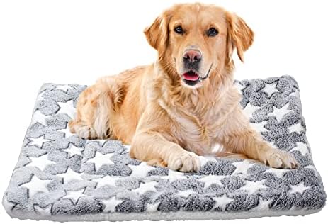 kimpets Soft Flannel Thickened Pet Soft Fleece Pad Pet Bed Mat for Puppy Dog Cat Sofa Cushion Home Rug Keep Warm Sleeping Cover (21.6*29.5in X-Large)