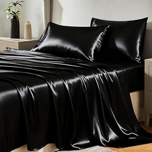 CozyLux Satin Sheets King Size Shee...