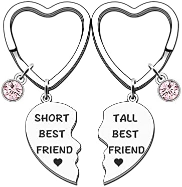 TTOVEN 2PCS Friendship Gifts for Women Best Friend Keyring for Women