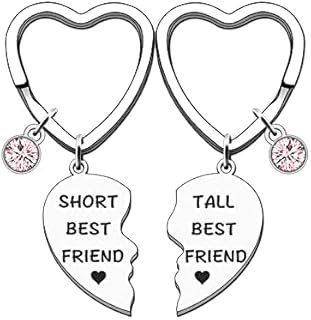 TTOVEN 2PCS Friendship Gifts for Women Best Friend Keyring for Women