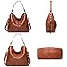 Shoulder Bags for Women Purses Hobo Bags Fashion Classic Designer Work Bucket Bags Woman Soft Lady Vegan Leather Handbags (A Brown)