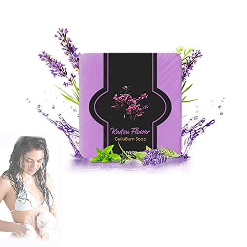 Jabón de flores Svengani Japan Kudzu, barras de jabón de baño Flower Celluburn, jabón reafirmante orgánico natural anticelulítico for moldear el cuerpo, jabón de aceite esencial adelgazante for limpie Cover
