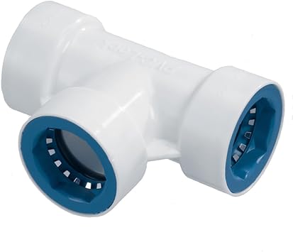 PVCL-401-005 No Glue Needed PVC-Lock Tee, 1/2"