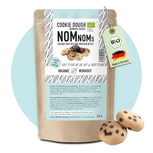 Cookie Dough NomNoms | cremige Nussmus-Protein-Bites – bio, vegan mit Bio-Erythrit gesüsst - Protein-Riegel-Alternative