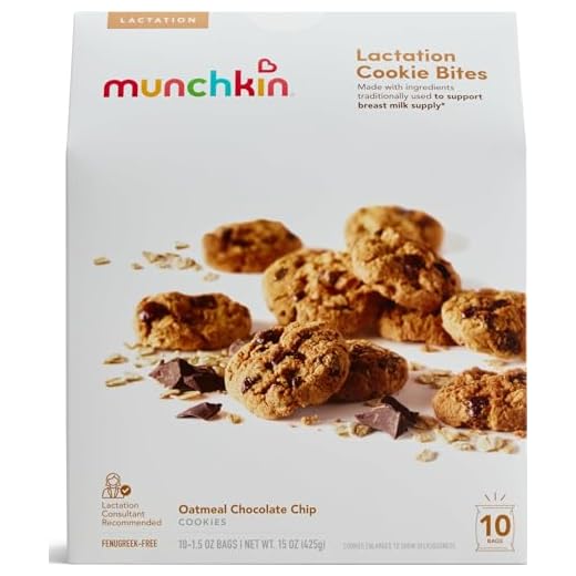 Munchkin® Milkmakers® Lactation Cookie Bites, Oatmeal Chocolate Chip, 10 Ct