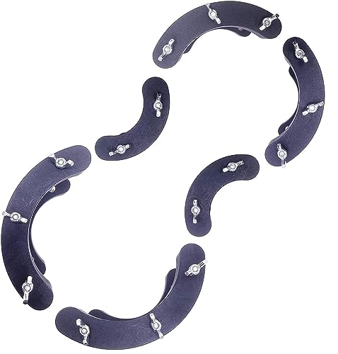 TUOREN Conjunto de 6 grampos de reparo de violino - Grampos de colagem superior e traseira para Luth