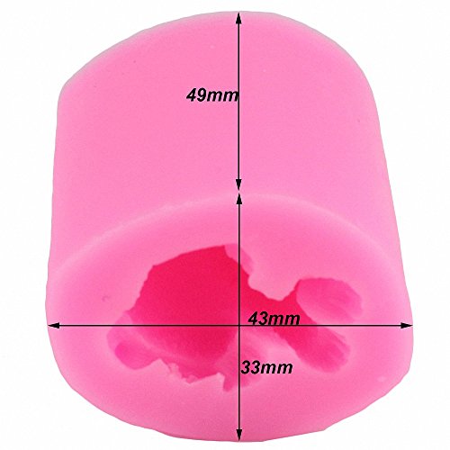 Moldfun 3D Kitten Candle Mold Small Size Cute Cat Silicone Mold For Fondant, Mini Soap, Polymer Clay, Wax, Crayon #TOP4