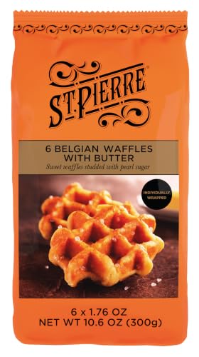 St. Pierre, Brioche Waffles Butter 6 Ct