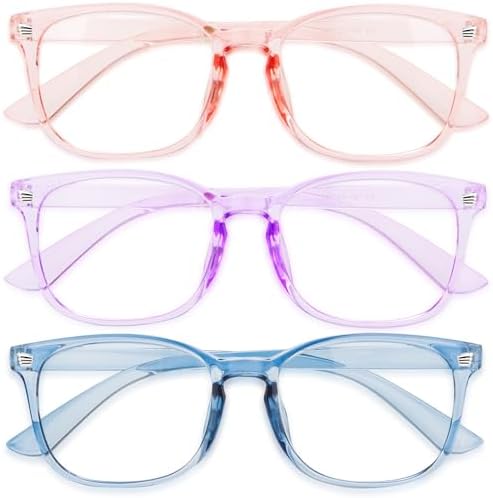 Gaoye Blue Light Blocking Glasses, Fashion Lightweight Fake Glasses Anti UV/Headache/Eyestrain Computer Gaming Glasses