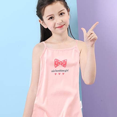 DEBAIJIA Kids Vests 3 Pack Girls Sleeveless Undershirt Soft Camisole Cotton Cartoon Tank Tops Summer Breathable