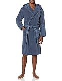 Very soft micro-terry Emporio Armani Underwear Men\'s Logo-Jacquard Sponge Bathrobe, Grey, XL
