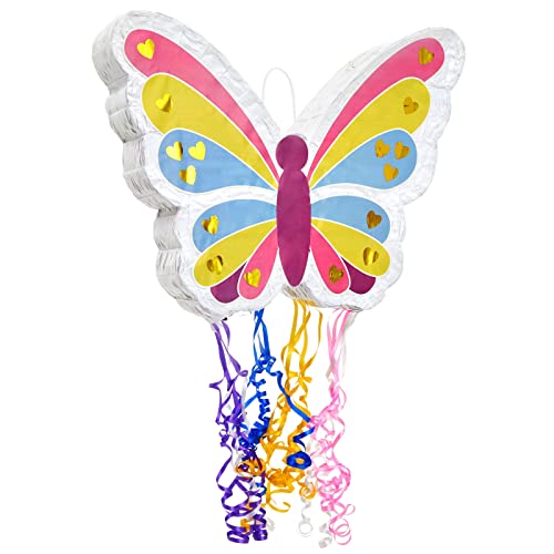 Mini piñata papillon 16,5x13 pouces pour décoration et animation d'anniversaire