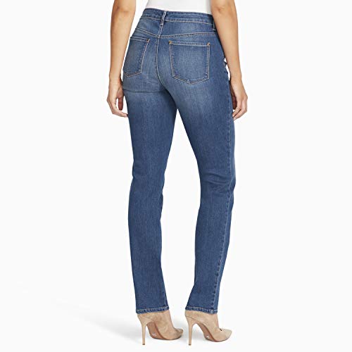 Gloria Vanderbilt Women's Rail Straight Leg High Rise Jean3