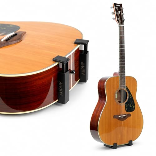 Moreup Portable Pocket Guitar Stand Clip-On Holder for Acoustic, Classical & Folk Guitars – Mini...