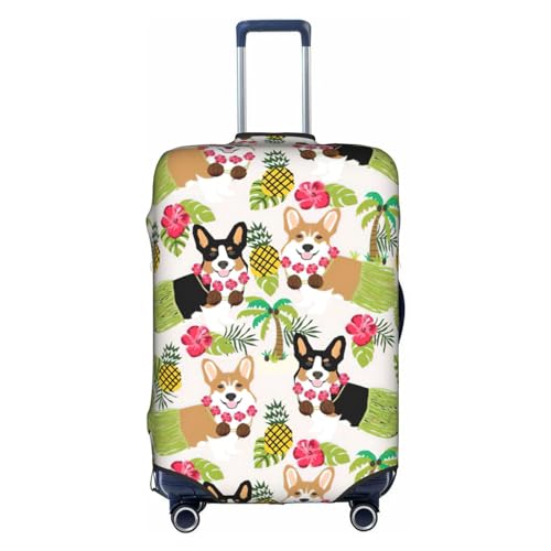 Housse de bagage contre les rayures de soute pour grande valise blanche