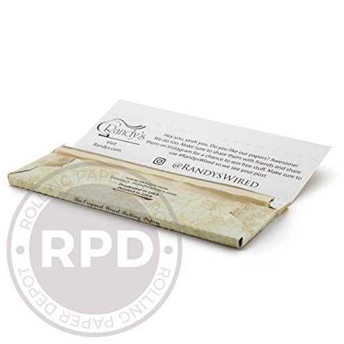 Randy's Roots Wired Organic Hemp Rolling Papers #TOP4